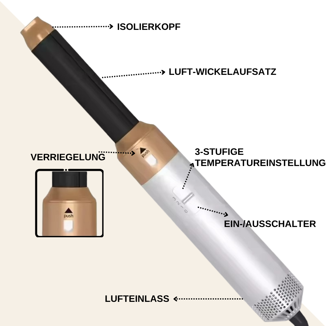 5 in 1 Volumen Haarstyler, Nr.1 Dyson Alternative